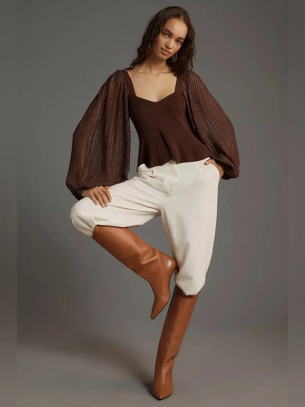 Anthropologie shine peplum it